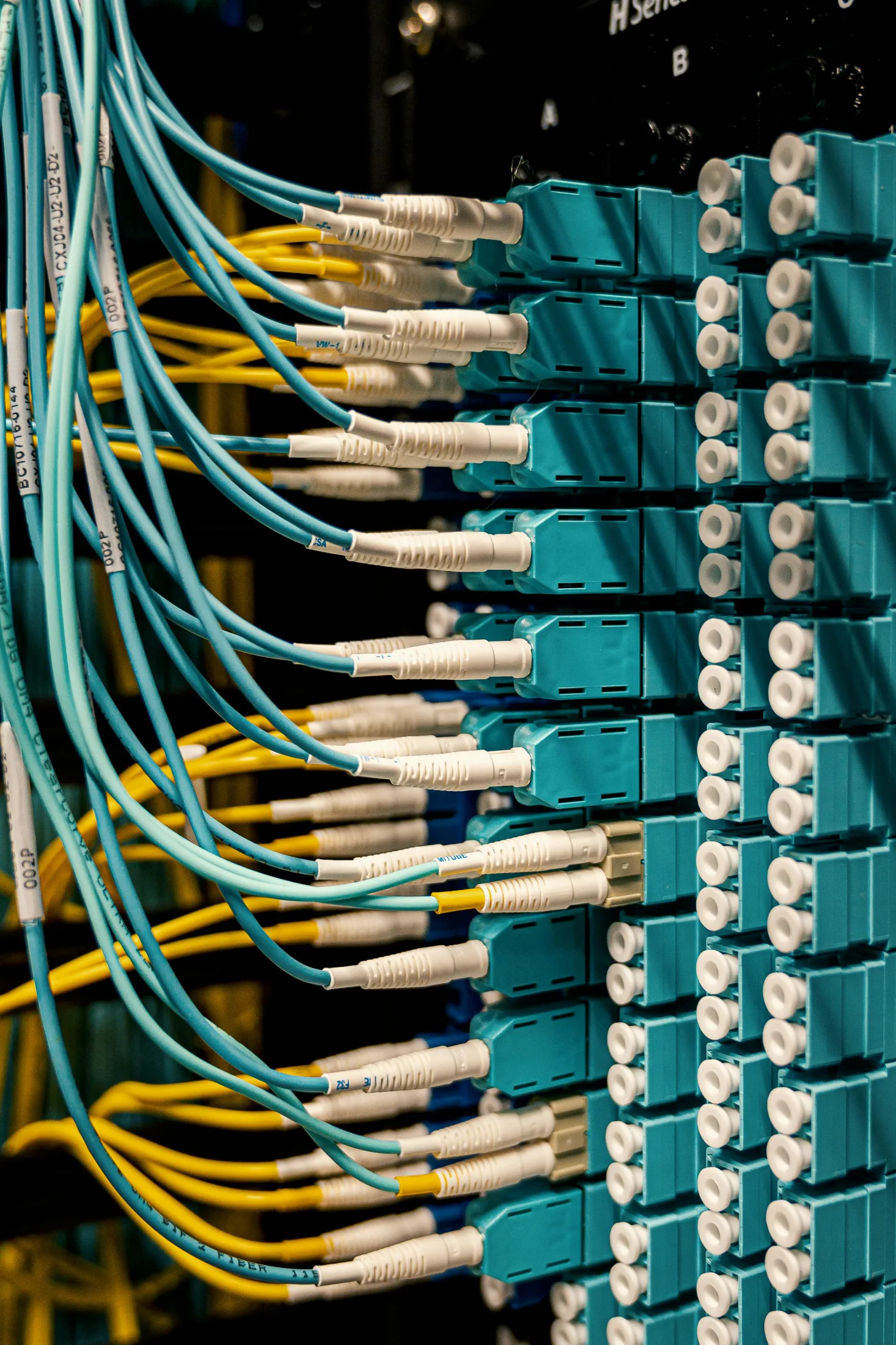 Communication network cabinet application for conductive bars