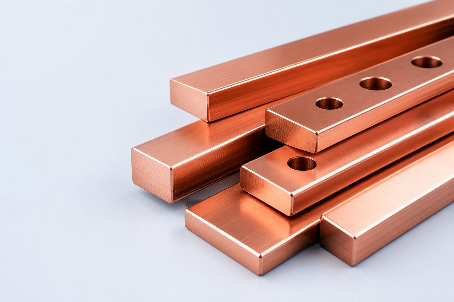Copper busbar industrial product render