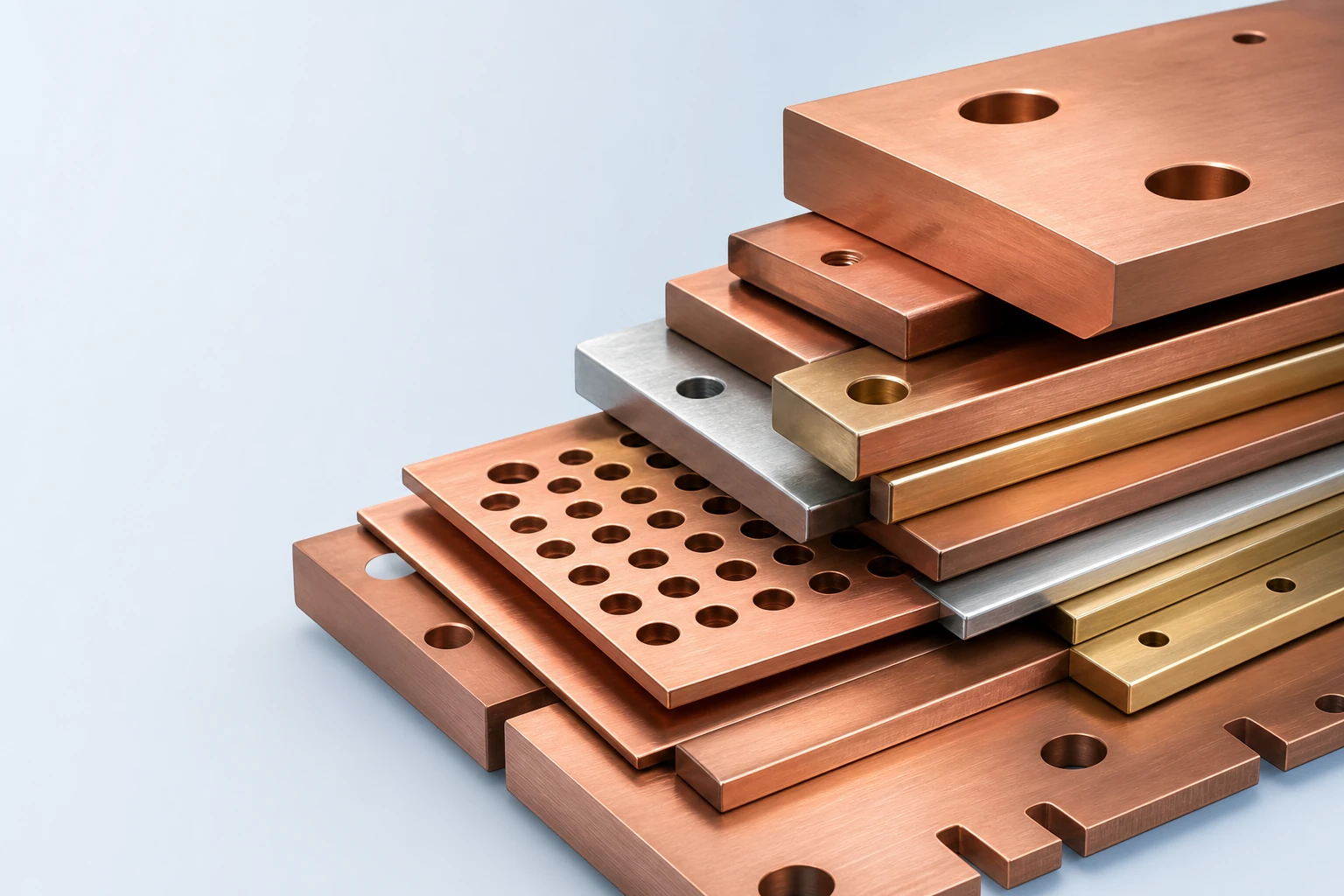 Copper plate industrial product render