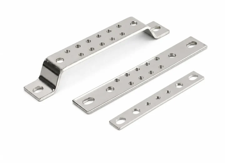 Tapered and Drilled Copper Bus Bar: CNC Bending and Punching